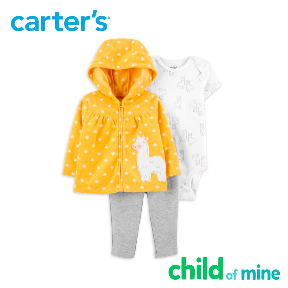 Conjunto con capucha, body y pantalones de llama 3 piezas